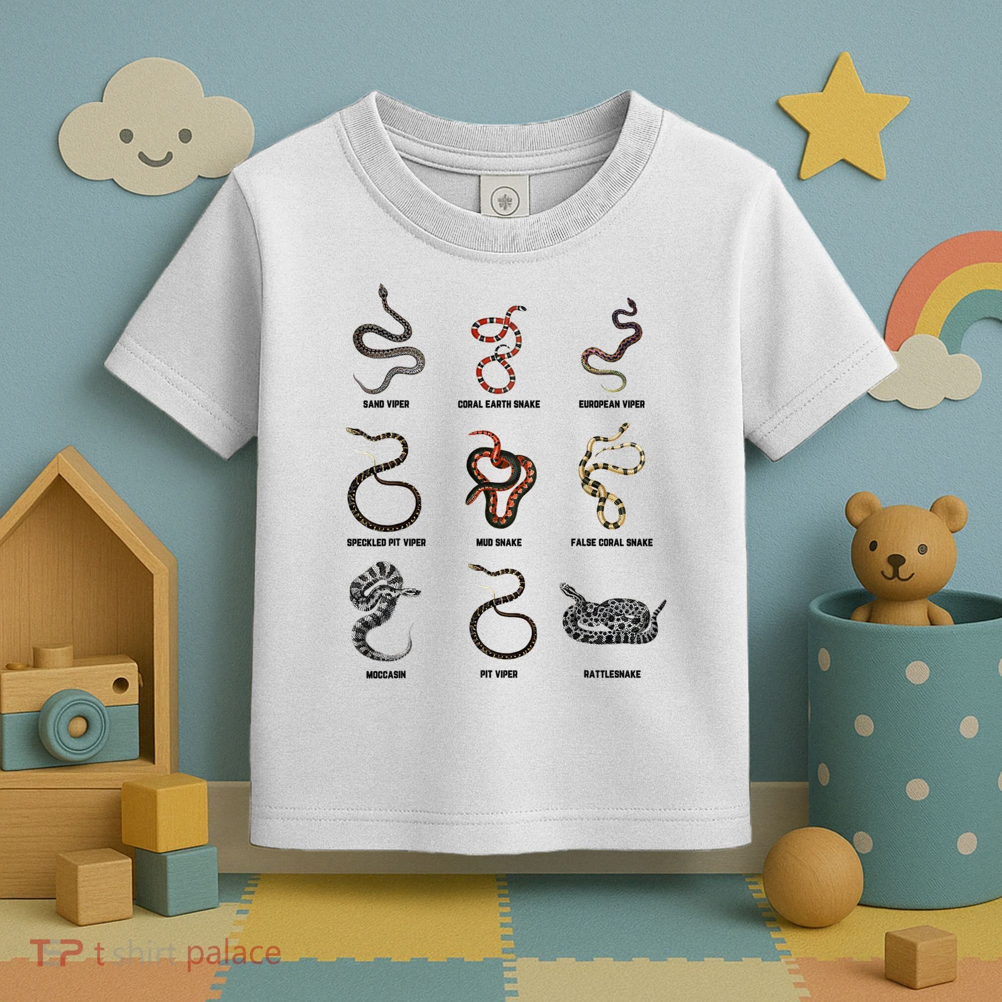 9 Snakes Snake Lover Snake Snake Toddler T-Shirt