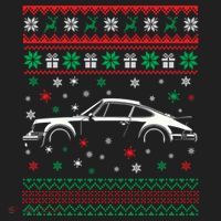 911 Silhouette Ugly Christmas Car Lover Gifts Swea Women's Sweatshirt thumb 2