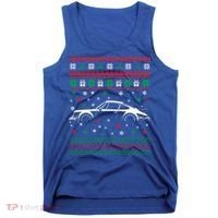 911 Silhouette Ugly Christmas Car Lover Gifts Swea Tank Top thumb 0