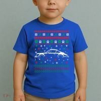 911 Silhouette Ugly Christmas Car Lover Gifts Swea Toddler T-Shirt thumb 2