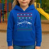 911 Silhouette Ugly Christmas Car Lover Gifts Swea Kids Hoodie thumb 3