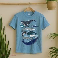 9 Types Of Whales Shirt Whale Breeds Species Whale T-Shirt thumb 2