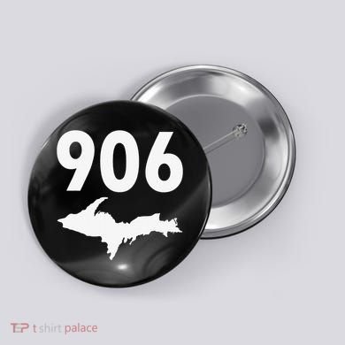 906 Upper Peninsula Yooper Upper Michigan Button