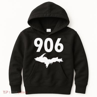 906 Upper Peninsula Yooper Upper Michigan Kids Hoodie