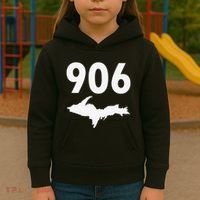 906 Upper Peninsula Yooper Upper Michigan Kids Hoodie thumb 3