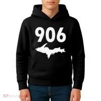 906 Upper Peninsula Yooper Upper Michigan Kids Hoodie thumb 4