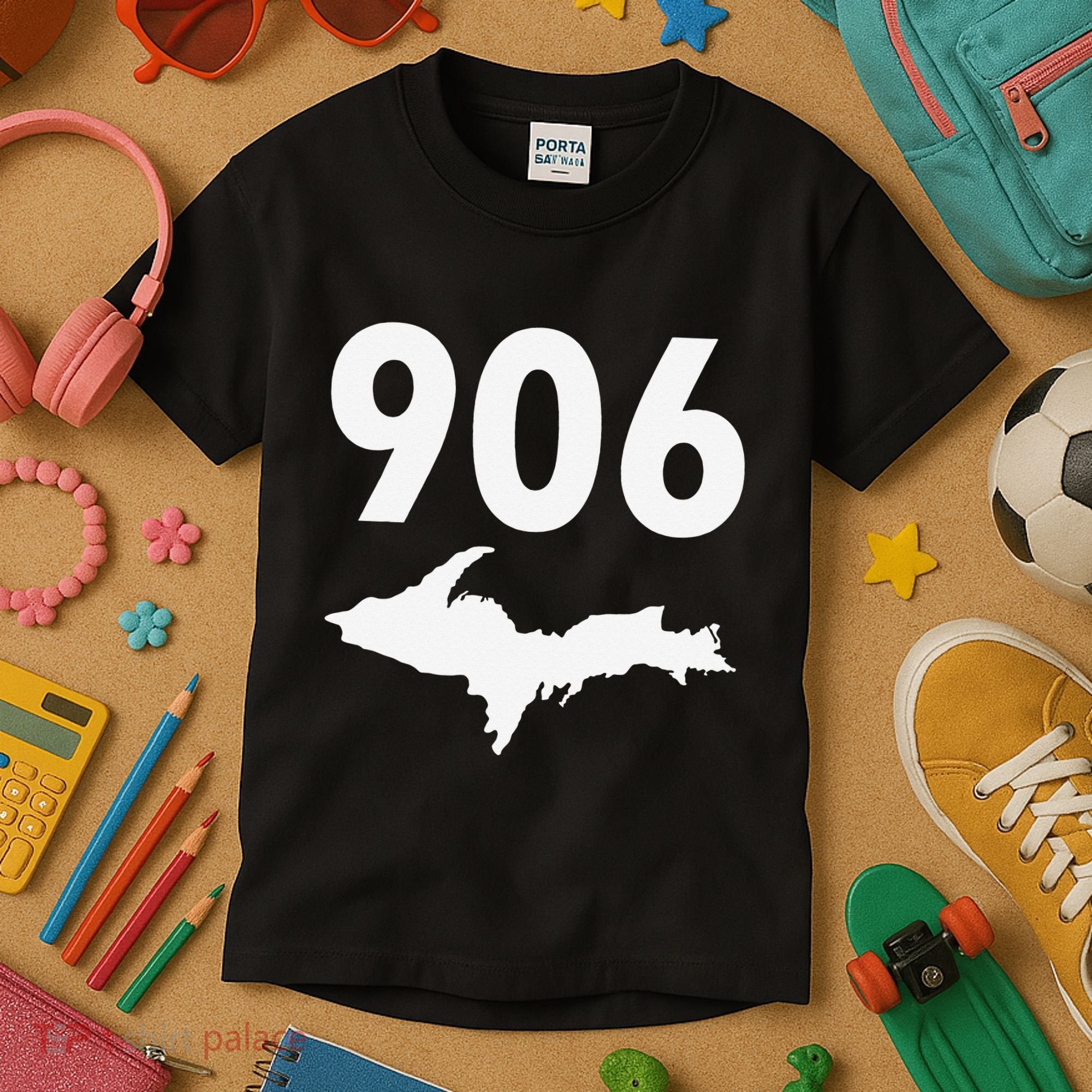 906 Upper Peninsula Yooper Upper Michigan Kids T-Shirt
