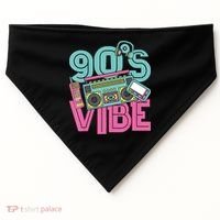 90s Vibe 1990 Music Costume Party Retro USA-Made Doggie Bandana thumb 0