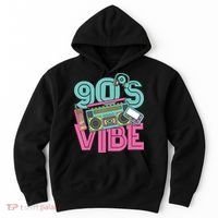 90s Vibe 1990 Music Costume Party Retro Hoodie thumb 0
