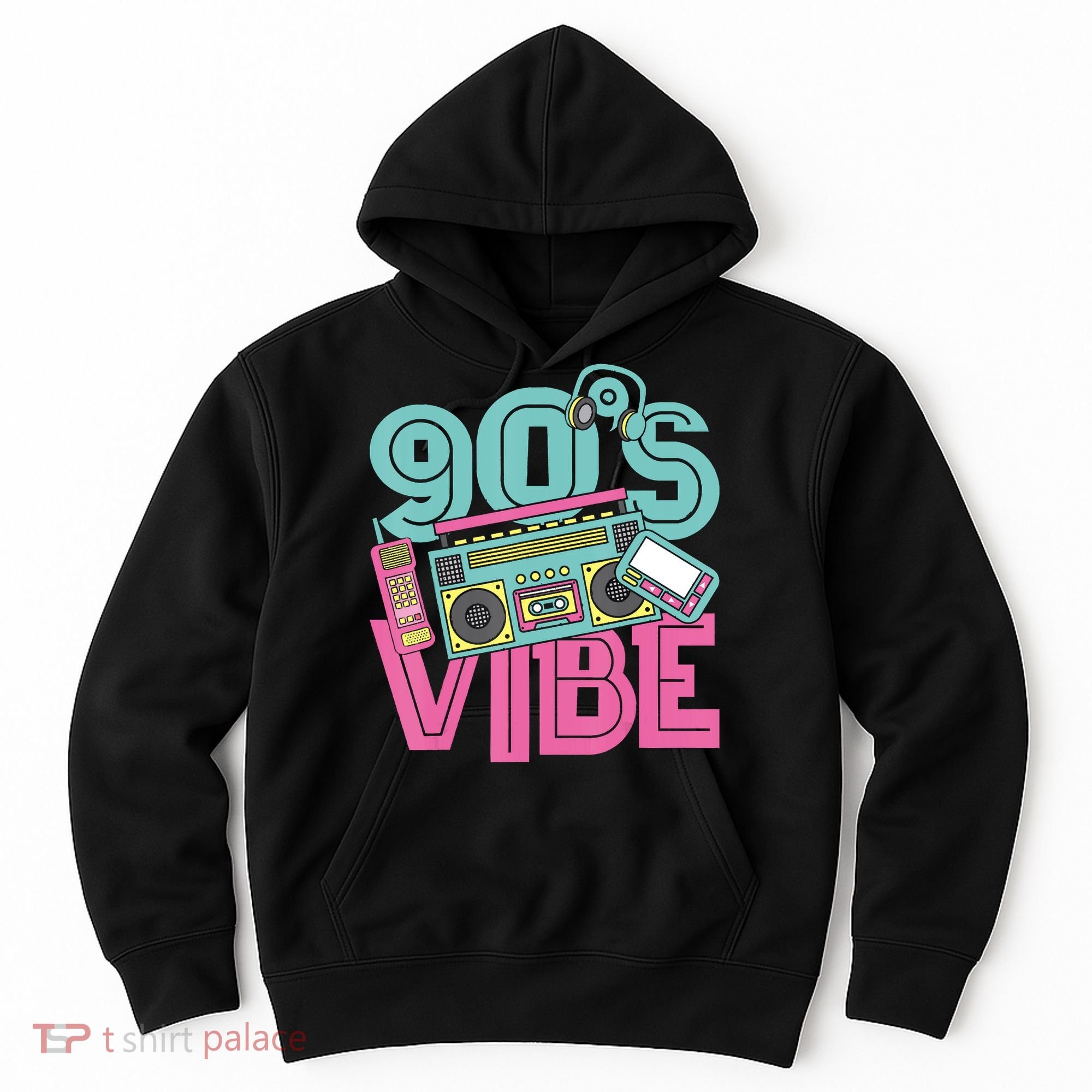 90s Vibe 1990 Music Costume Party Retro Hoodie