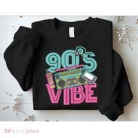 90s Vibe 1990 Music Costume Party Retro Sweatshirt thumb 2
