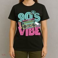 90s Vibe 1990 Music Costume Party Retro T-Shirt thumb 4