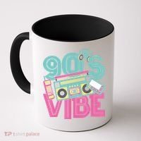 90s Vibe 1990 Music Costume Party Retro Coffee Mug thumb 0