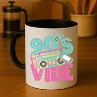 90s Vibe 1990 Music Costume Party Retro Coffee Mug thumb 4