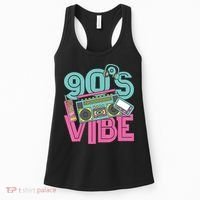 90s Vibe 1990 Music Costume Party Retro Women's Tank Top thumb 0