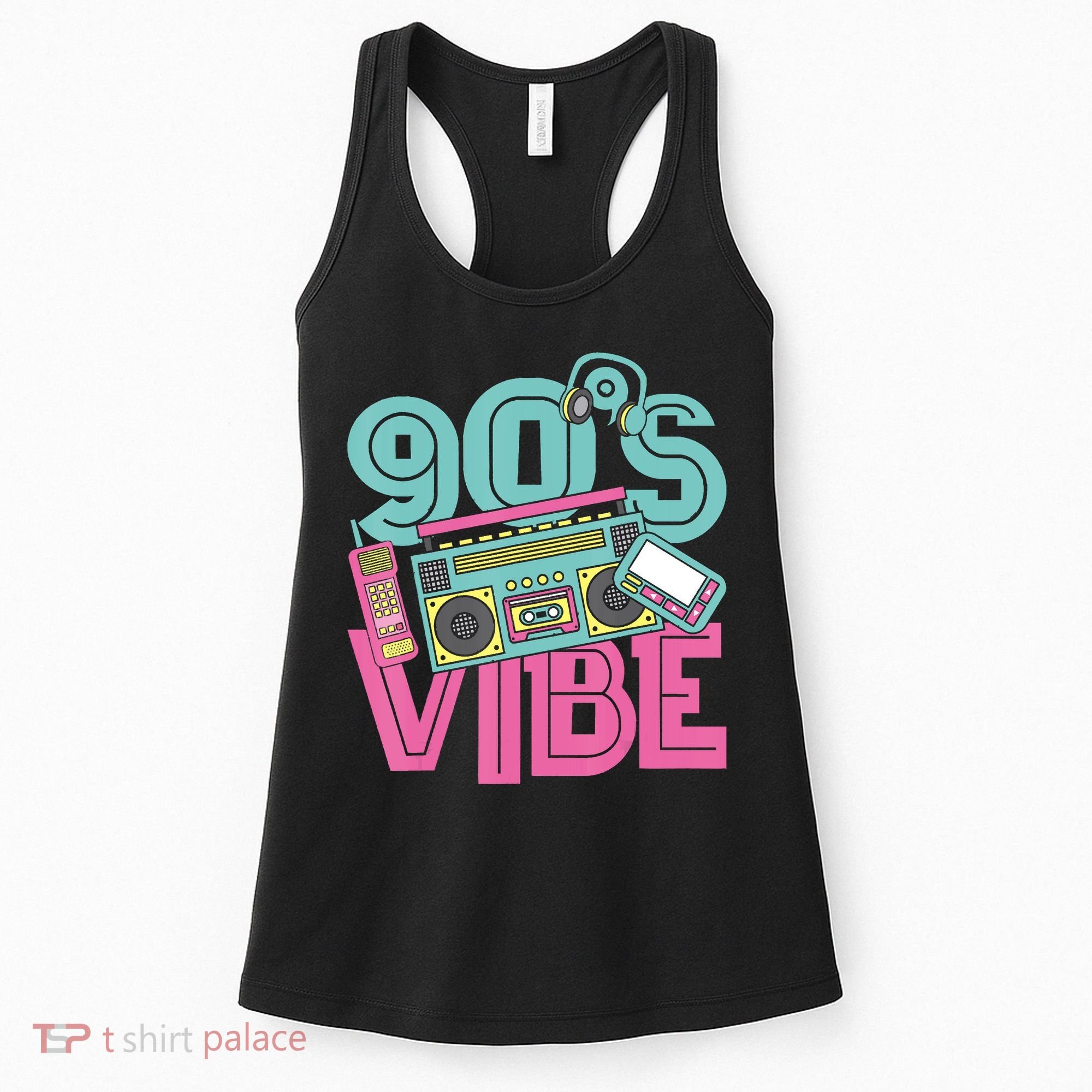 90s Vibe 1990 Music Costume Party Retro Women's Tank Top