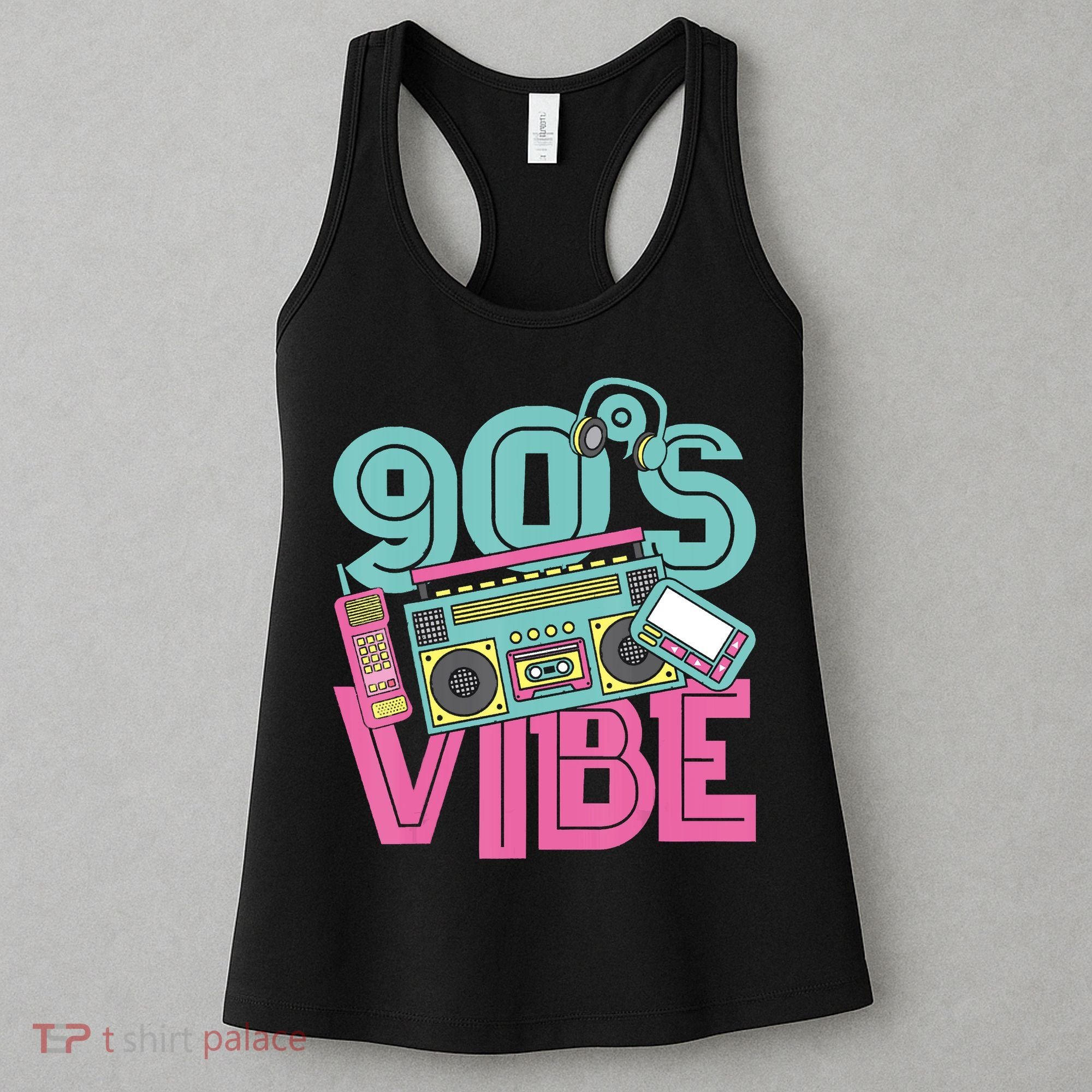 90s Vibe 1990 Music Costume Party Retro Women's Tank Top