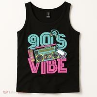 90s Vibe 1990 Music Costume Party Retro Tank Top thumb 2
