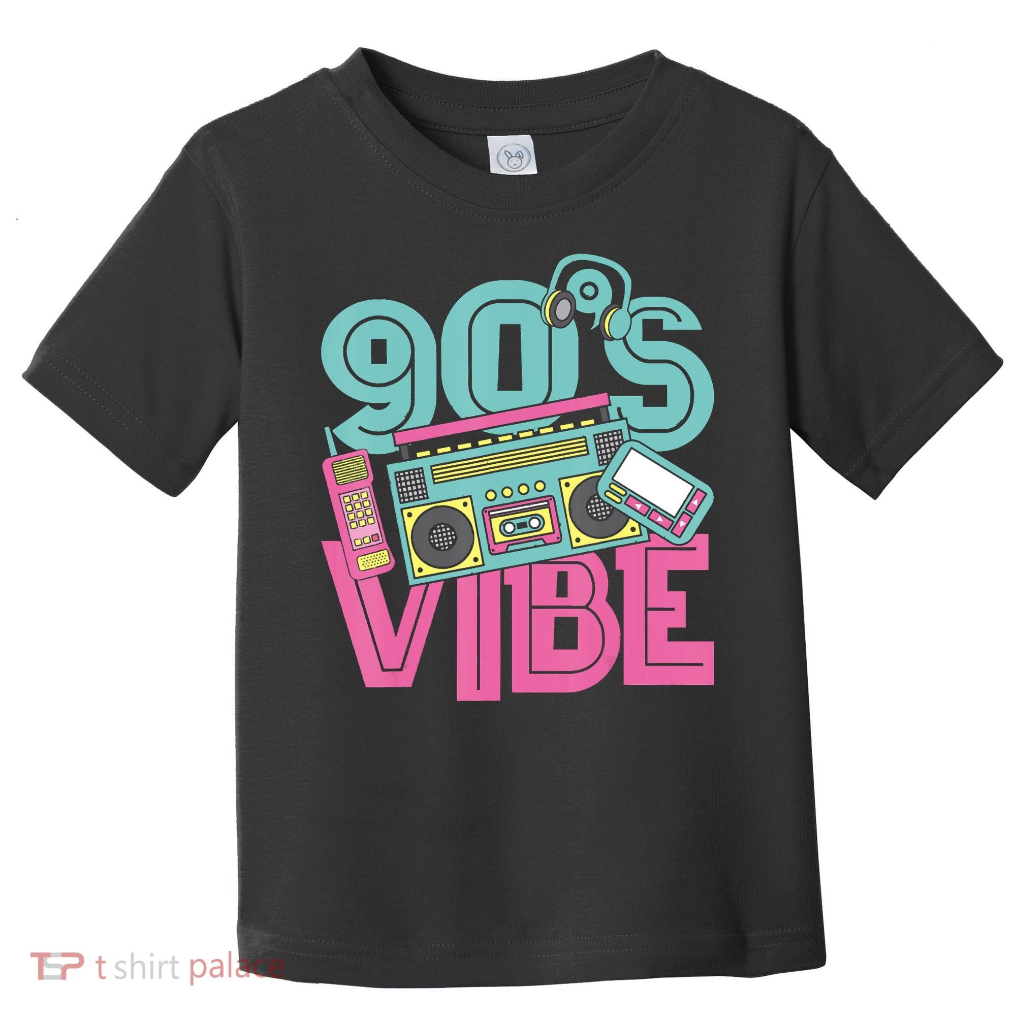 90s Vibe 1990 Music Costume Party Retro Toddler T-Shirt