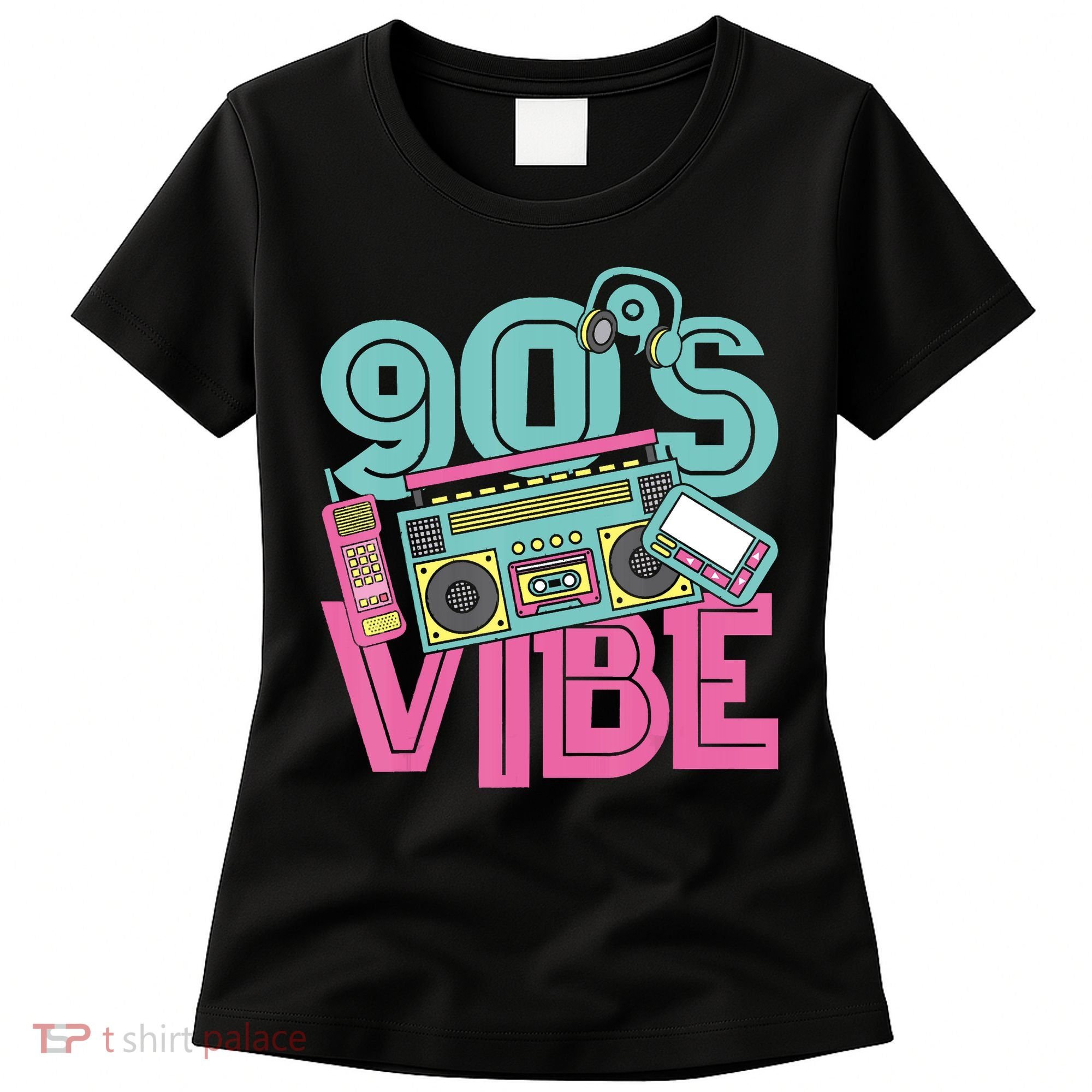 90s Vibe 1990 Music Costume Party Retro Women's T-Shirt