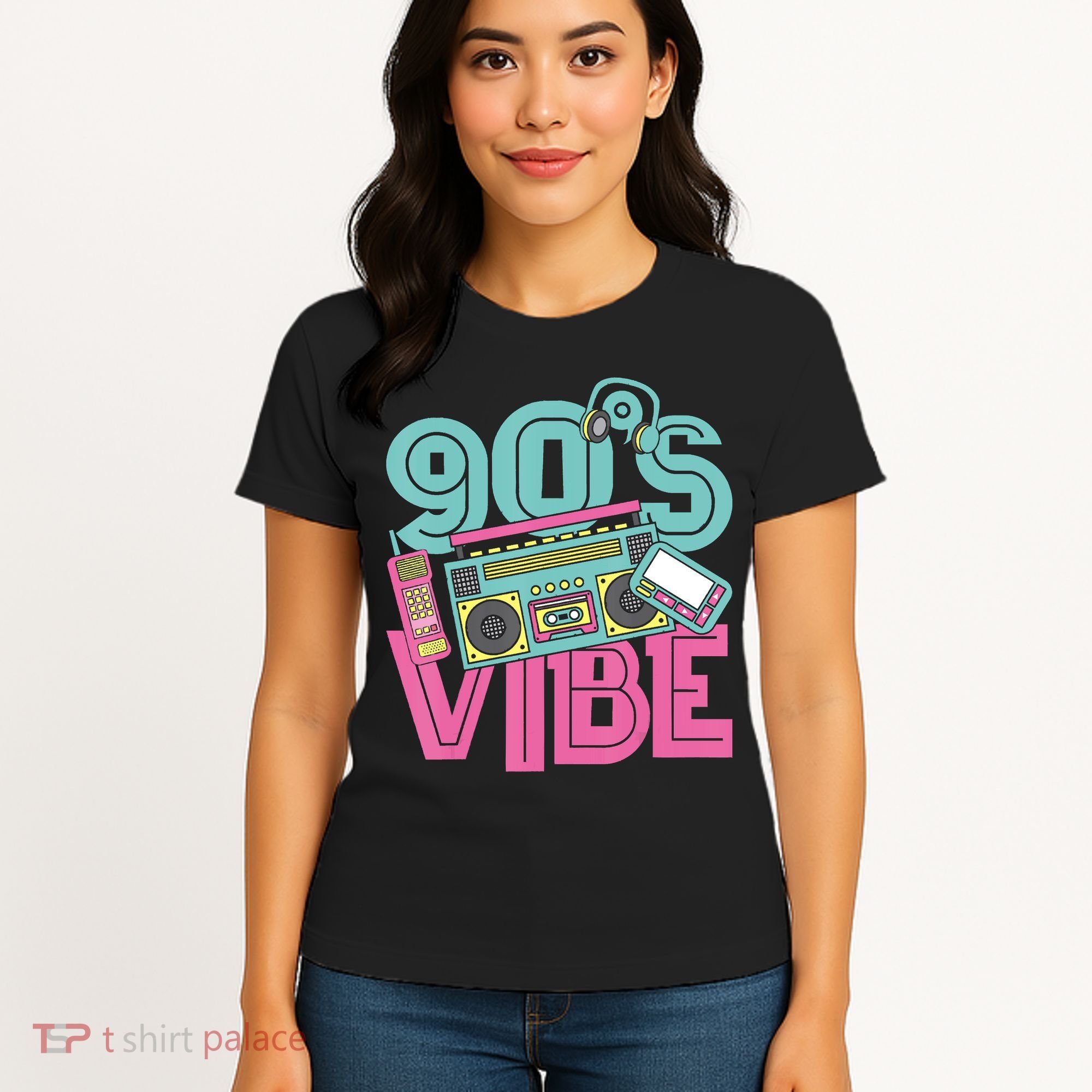 90s Vibe 1990 Music Costume Party Retro Women's T-Shirt
