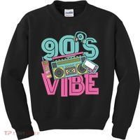 90s Vibe 1990 Music Costume Party Retro Kids Sweatshirt thumb 0