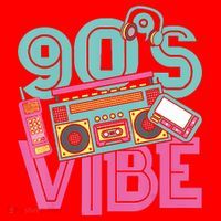 90s Vibe 1990 Music Costume Party Retro Santa Hat thumb 1