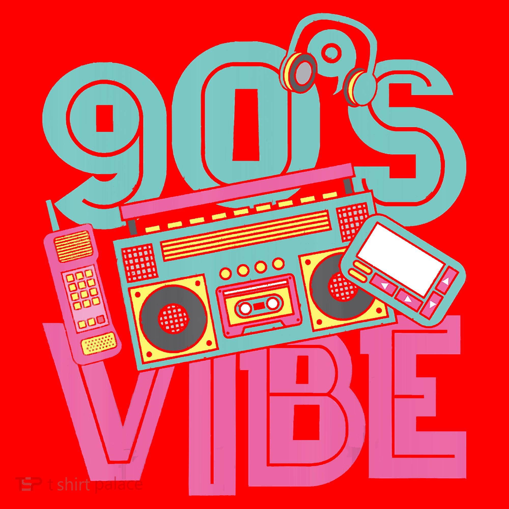 90s Vibe 1990 Music Costume Party Retro Santa Hat
