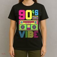 90s Vibe 1990 Style Fashion 90 Theme Outfit Nineties Costume T-Shirt thumb 4