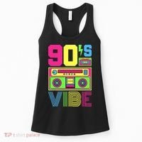 90s Vibe 1990 Style Fashion 90 Theme Outfit Nineties Costume Women's Tank Top thumb 0