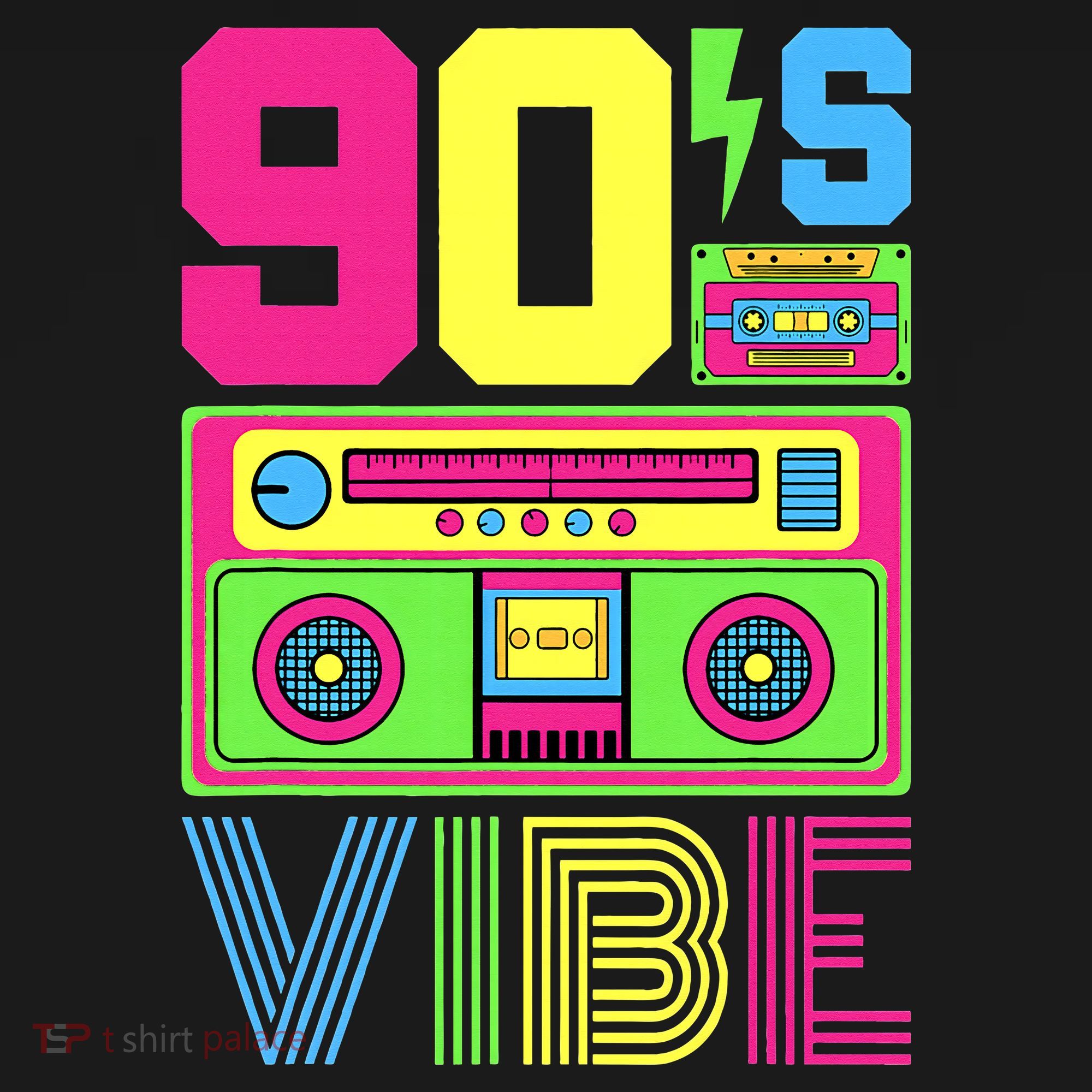 90s Vibe 1990 Style Fashion 90 Theme Outfit Nineties Costume Women's Tank Top
