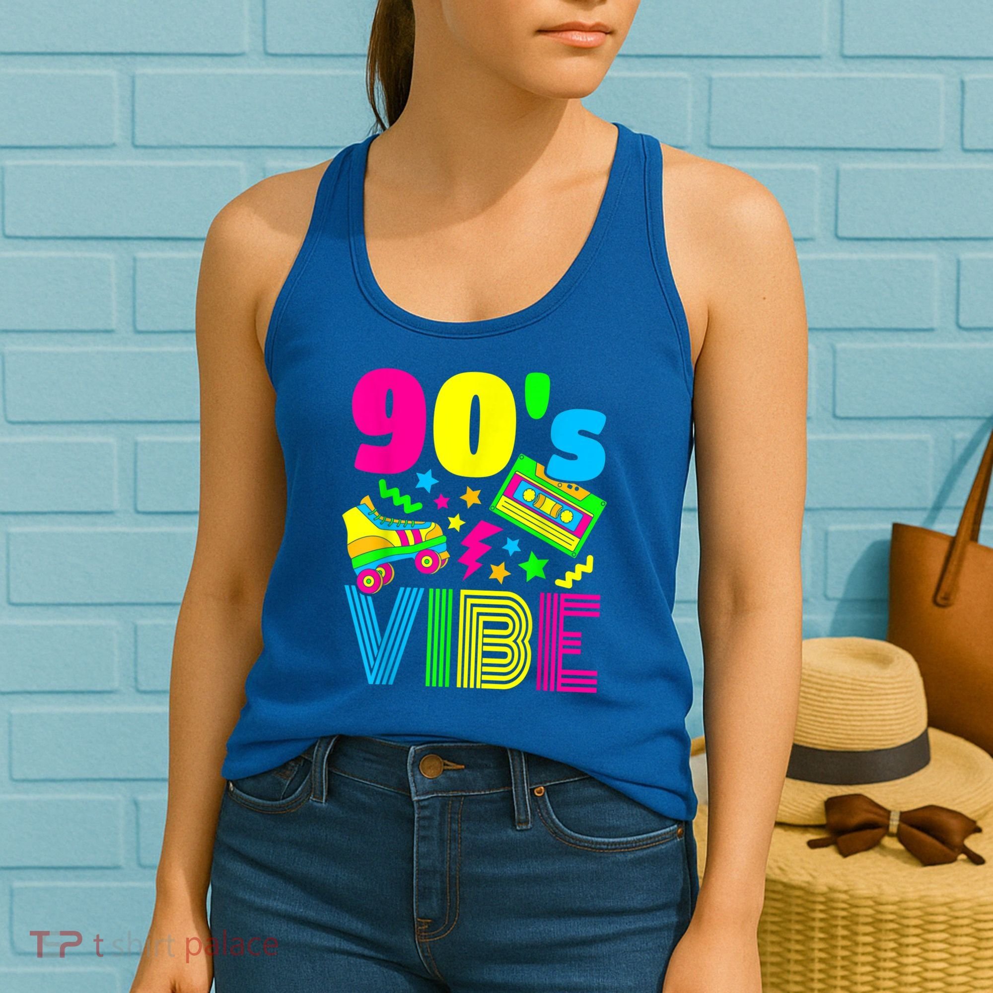 90s Vibe 1990s Fashion 90s Theme Outfit Nineties Theme Party Women's Tank Top