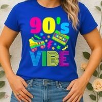 90s Vibe 1990s Fashion 90s Theme Outfit Nineties Theme Party Women's T-Shirt thumb 2
