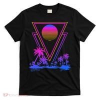 90s Vaporwave Aesthetic Palm Trees T-Shirt thumb 0