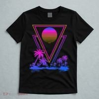 90s Vaporwave Aesthetic Palm Trees T-Shirt thumb 5