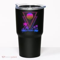 90s Vaporwave Aesthetic Palm Trees Tumbler thumb 0