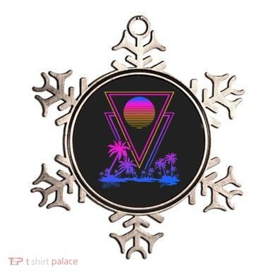 90s Vaporwave Aesthetic Palm Trees Ornament