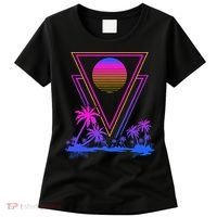 90s Vaporwave Aesthetic Palm Trees Women's T-Shirt thumb 0