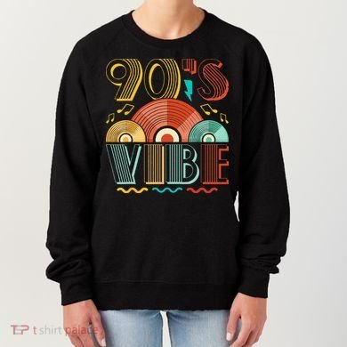 90s Vibe CD 90s Music 1990s Generation Retro Nineties Women's Sweatshirt