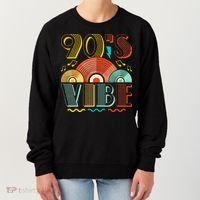 90s Vibe CD 90s Music 1990s Generation Retro Nineties Women's Sweatshirt thumb 0