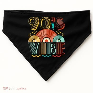 90s Vibe CD 90s Music 1990s Generation Retro Nineties USA-Made Doggie Bandana