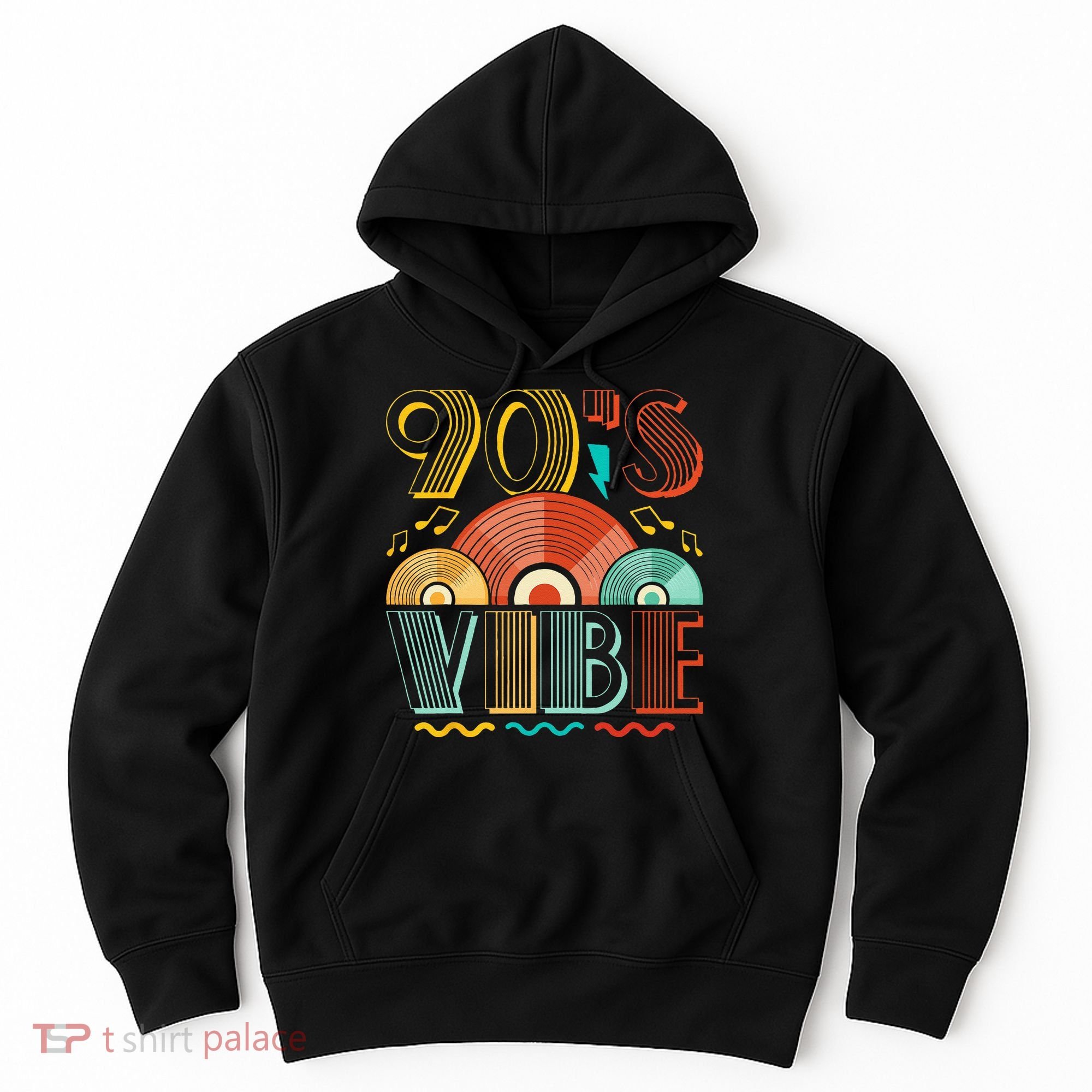 90s Vibe CD 90s Music 1990s Generation Retro Nineties Hoodie