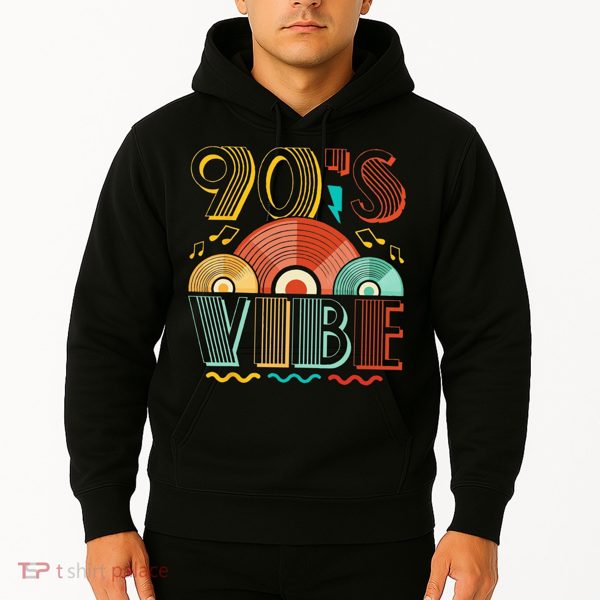 90s Vibe CD 90s Music 1990s Generation Retro Nineties Hoodie