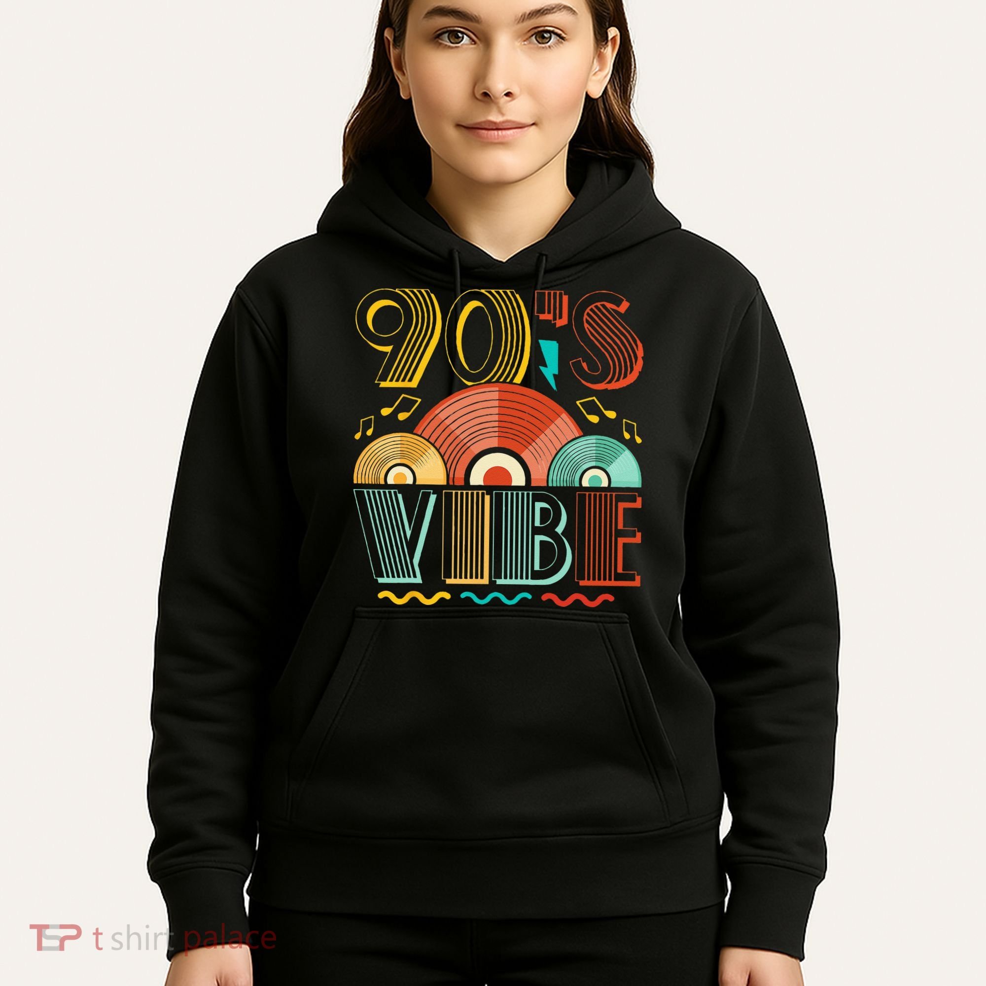 90s Vibe CD 90s Music 1990s Generation Retro Nineties Hoodie