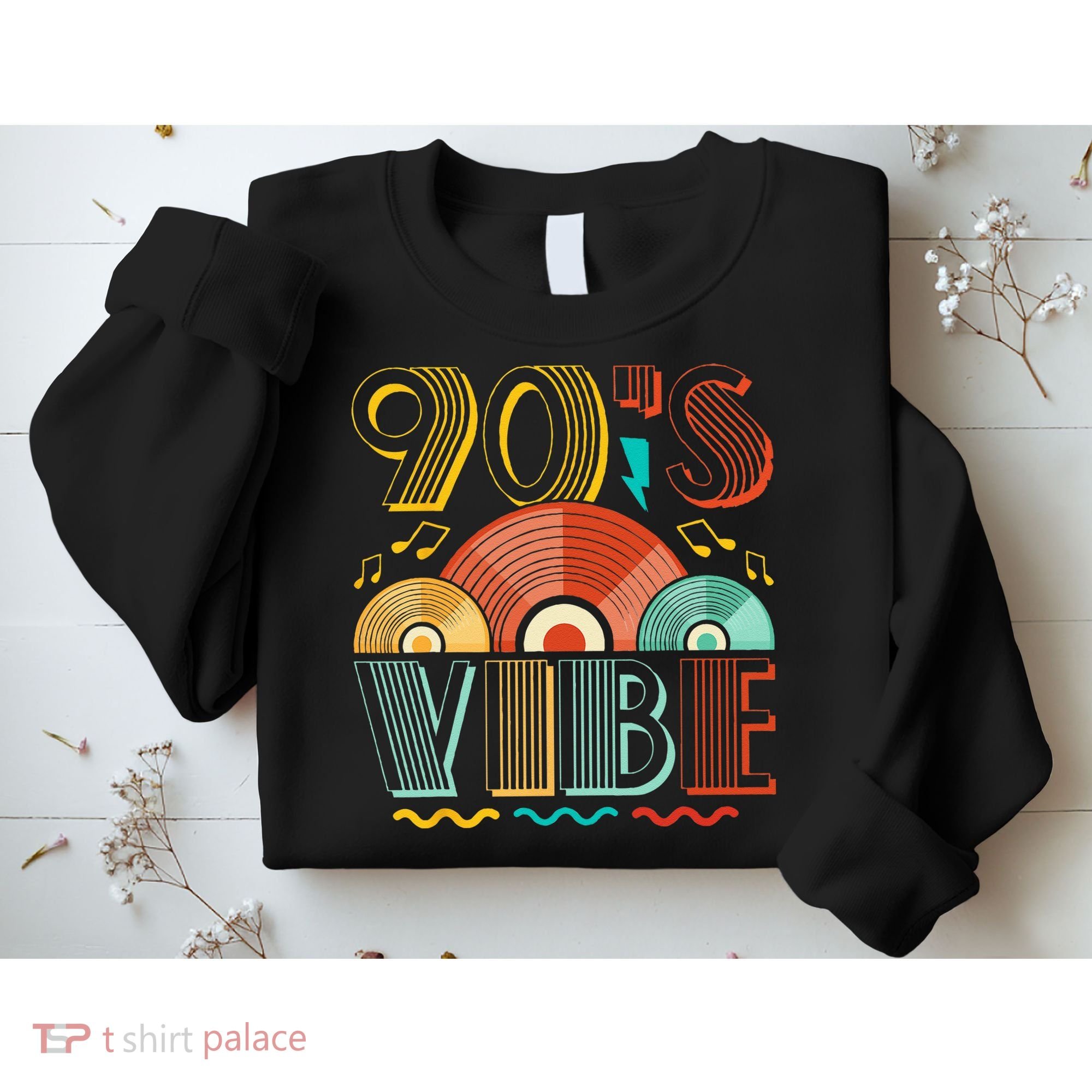 90s Vibe CD 90s Music 1990s Generation Retro Nineties Sweatshirt