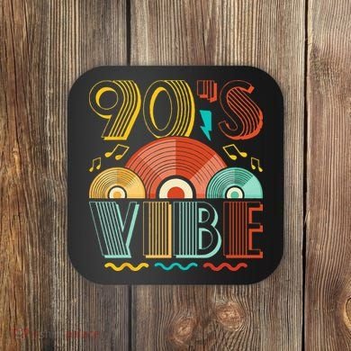 90s Vibe CD 90s Music 1990s Generation Retro Nineties Coaster