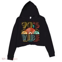 90s Vibe CD 90s Music 1990s Generation Retro Nineties Crop Fleece Hoodie thumb 0