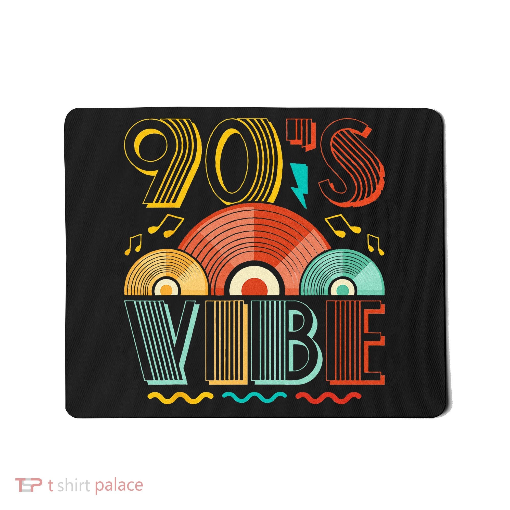 90s Vibe CD 90s Music 1990s Generation Retro Nineties Mousepad