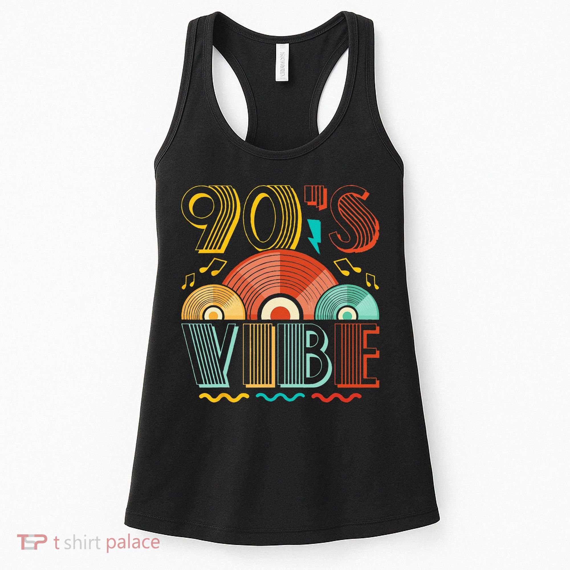 90s Vibe CD 90s Music 1990s Generation Retro Nineties Women's Tank Top