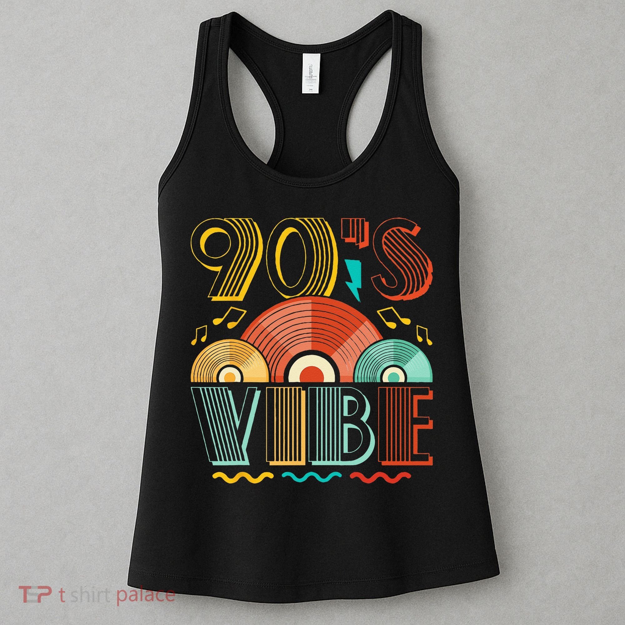 90s Vibe CD 90s Music 1990s Generation Retro Nineties Women's Tank Top